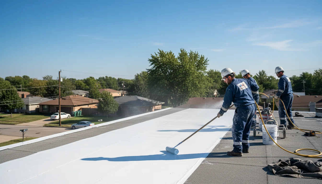 Commercial roof coating in Slaton, TX near me